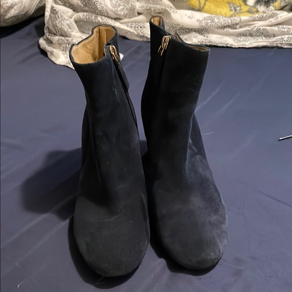 Elegant navy blue Ankle Boots